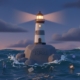 Leuchtturm in der Brandung