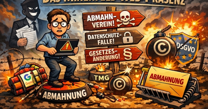 Minenfeld Web-Präsenz